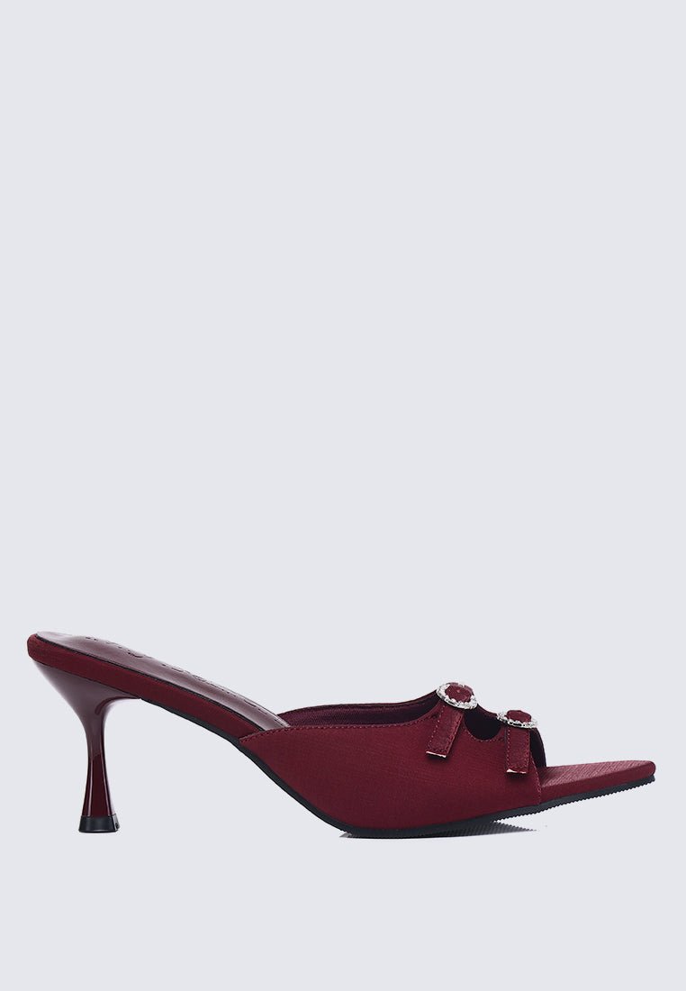 Vivara Comfy Heels In MaroonHeels - myballerine