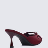 Vivara Comfy Heels In MaroonHeels - myballerine
