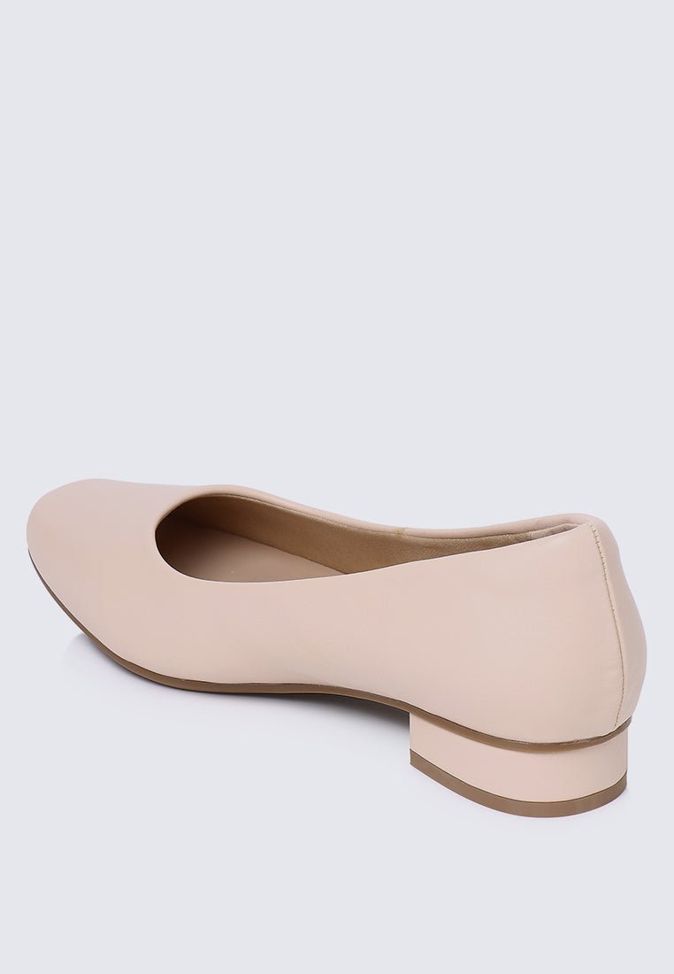 Vyan Comfy Pumps In BeigeShoes - myballerine