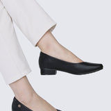 Vyan Comfy Pumps In BlackShoes - myballerine