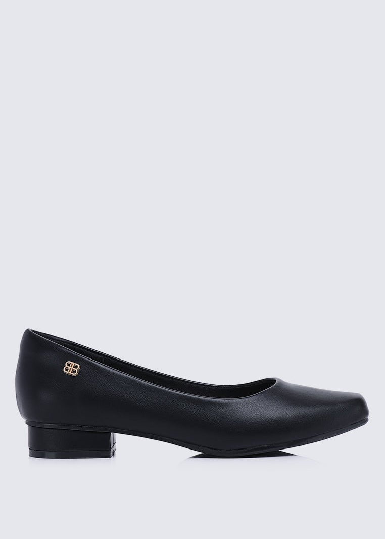 Vyan Comfy Pumps In BlackShoes - myballerine