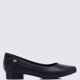 Vyan Comfy Pumps In BlackShoes - myballerine