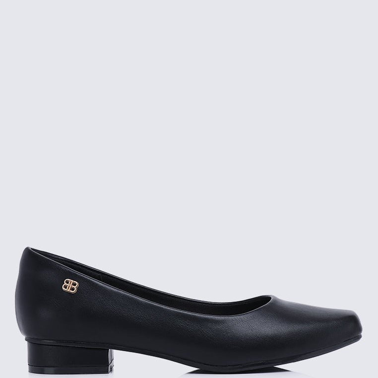 Vyan Comfy Pumps In BlackShoes - myballerine