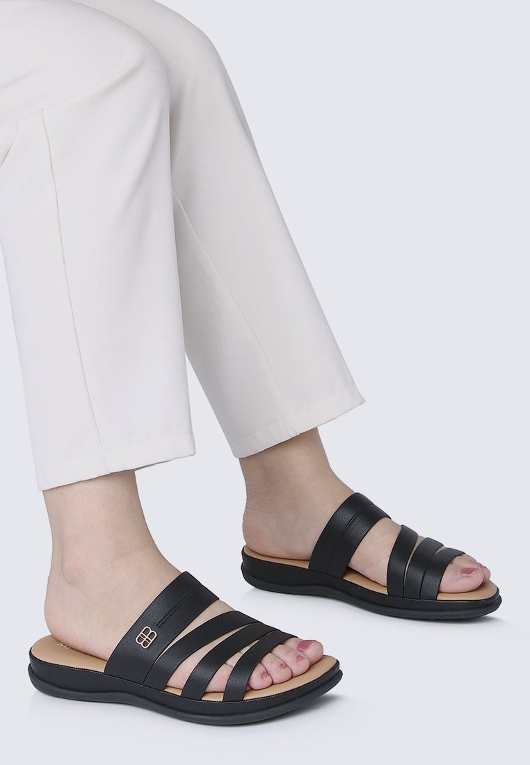 Walk Lite Comfy Sandals In BlackSandals - myballerine