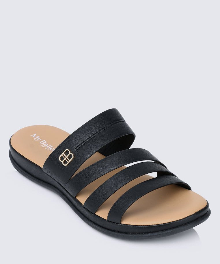 Walk Lite Comfy Sandals In BlackShoes - myballerine