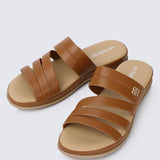 Walk Lite Comfy Sandals In BrownShoes - myballerine