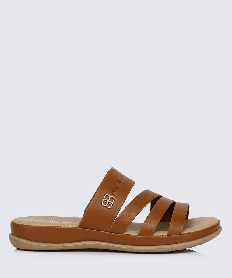Walk Lite Comfy Sandals In BrownShoes - myballerine