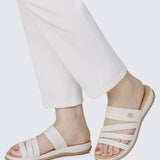 Walk Lite Comfy Sandals In WhiteShoes - myballerine