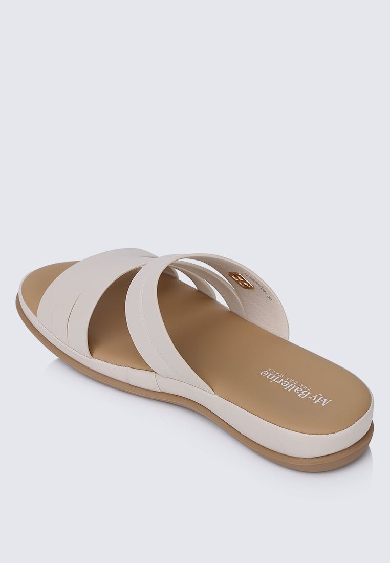 Walk Lite Comfy Sandals In WhiteShoes - myballerine