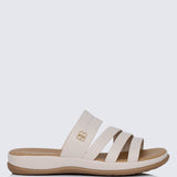 Walk Lite Comfy Sandals In WhiteShoes - myballerine