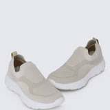 WalkEase Comfy Sneakers In BeigeShoes - myballerine