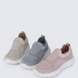 WalkEase Comfy Sneakers In BeigeShoes - myballerine