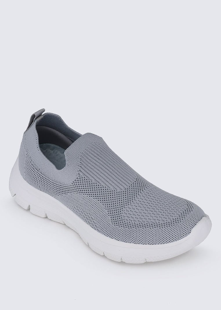WalkEase Comfy Sneakers In GreyShoes - myballerine