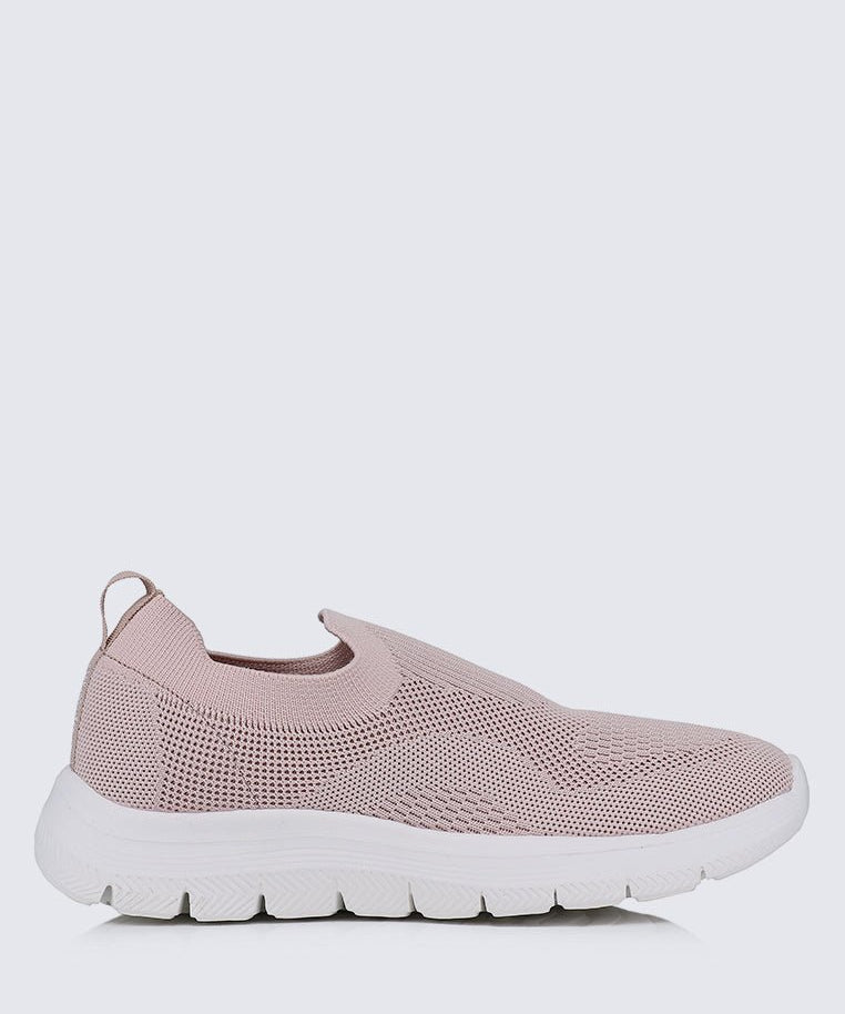 WalkEase Comfy Sneakers In PinkShoes - myballerine