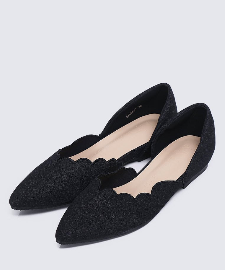 Wanisha Comfy Ballerina In BlackShoes - myballerine