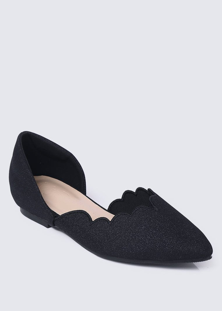 Wanisha Comfy Ballerina In BlackShoes - myballerine