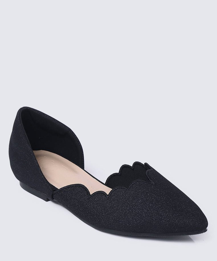 Wanisha Comfy Ballerina In BlackShoes - myballerine
