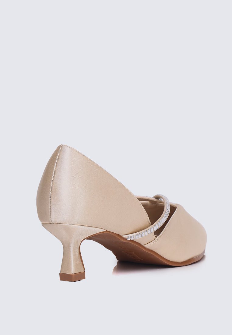 Whitney Comfy Heels In ChampagneHeels - myballerine
