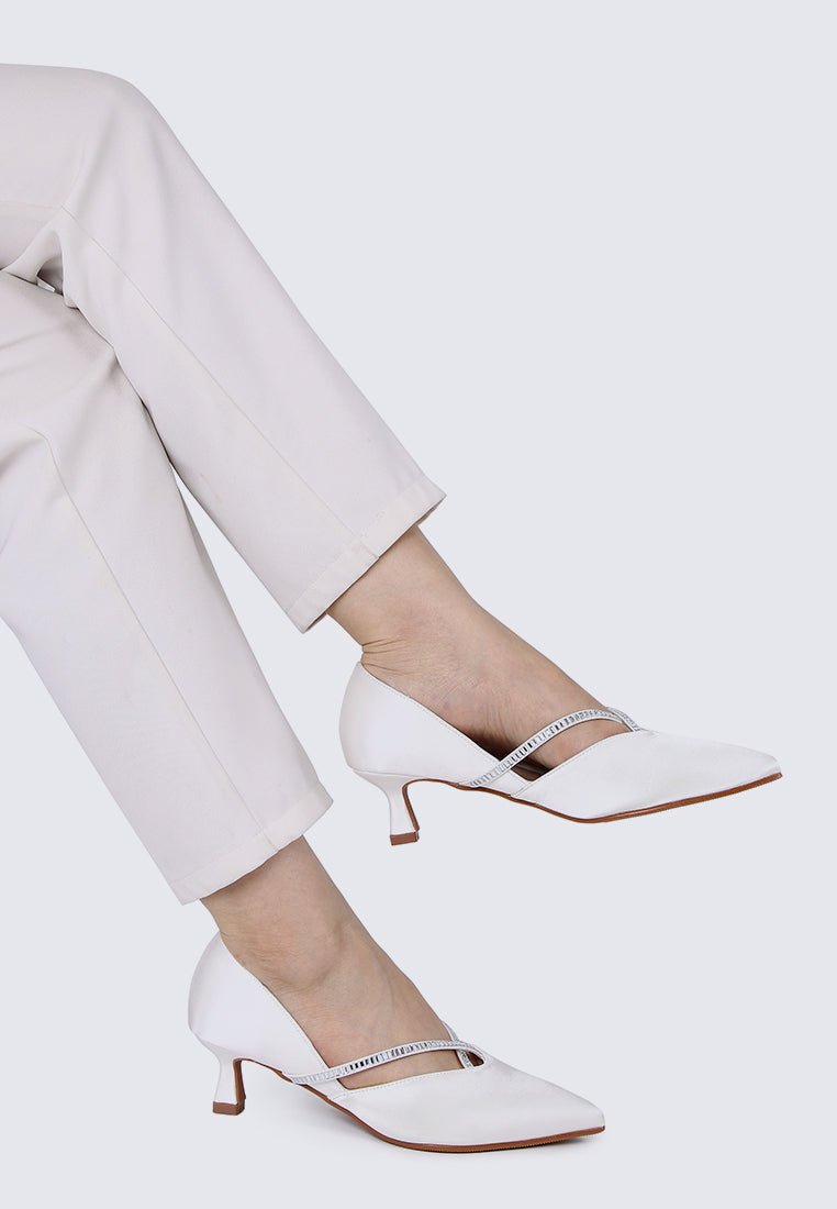 Whitney Comfy Heels In IvoryHeels - myballerine