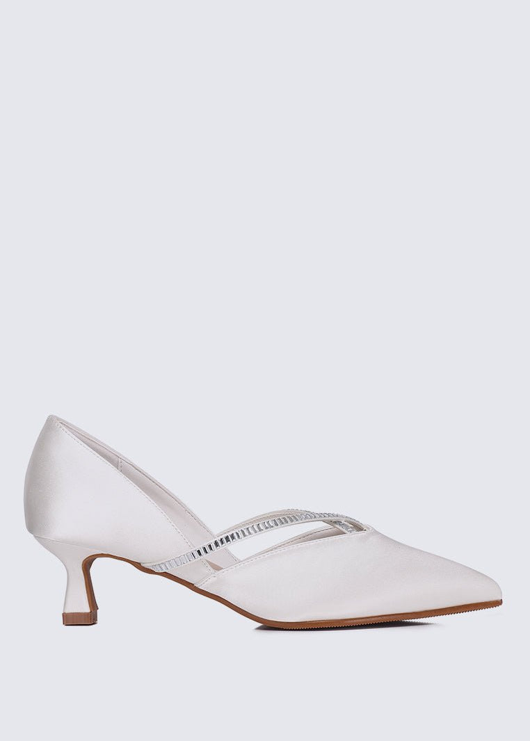 Whitney Comfy Heels In IvoryHeels - myballerine