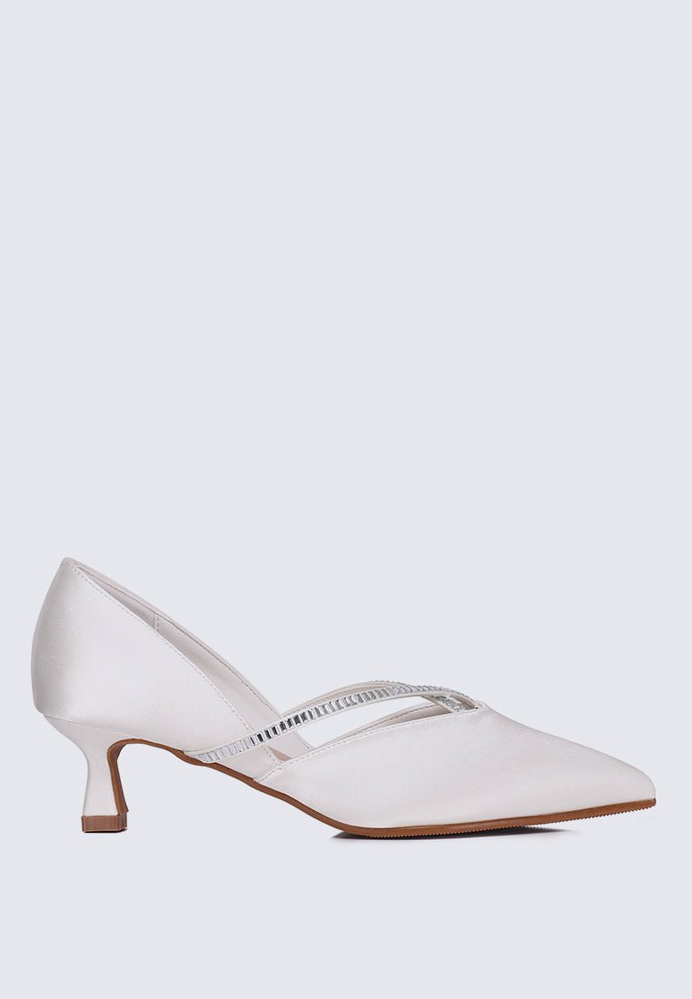 Whitney Comfy Heels In IvoryHeels - myballerine