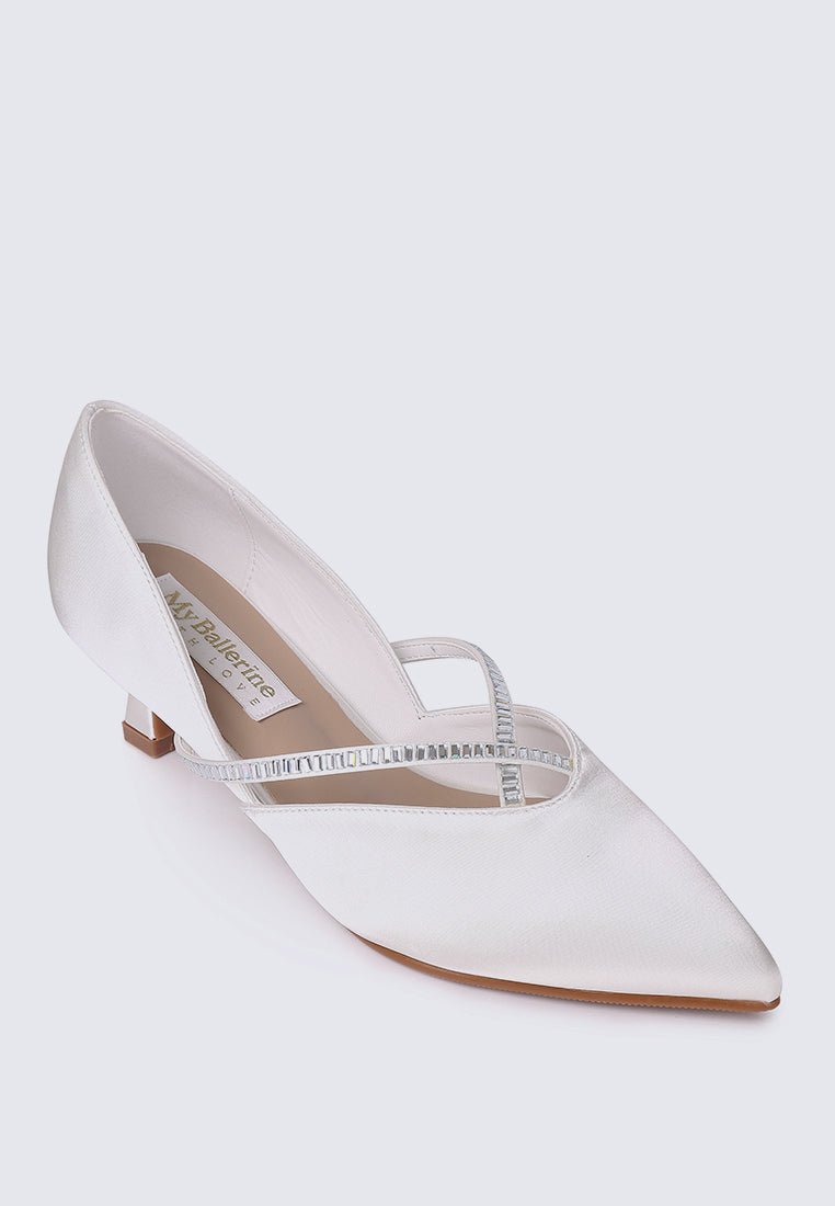 Whitney Comfy Heels In IvoryHeels - myballerine