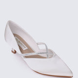 Whitney Comfy Heels In IvoryHeels - myballerine