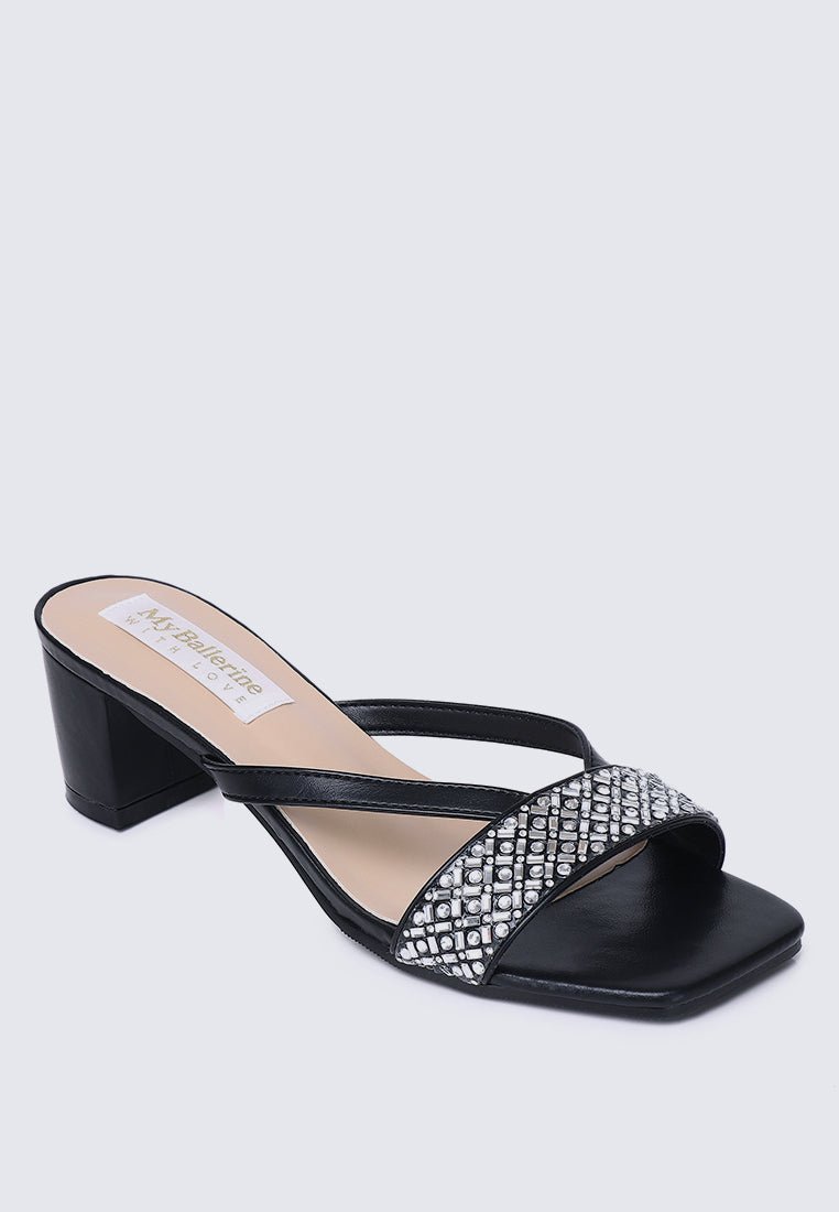 Zofi Comfy Heels In BlackHeels - myballerine