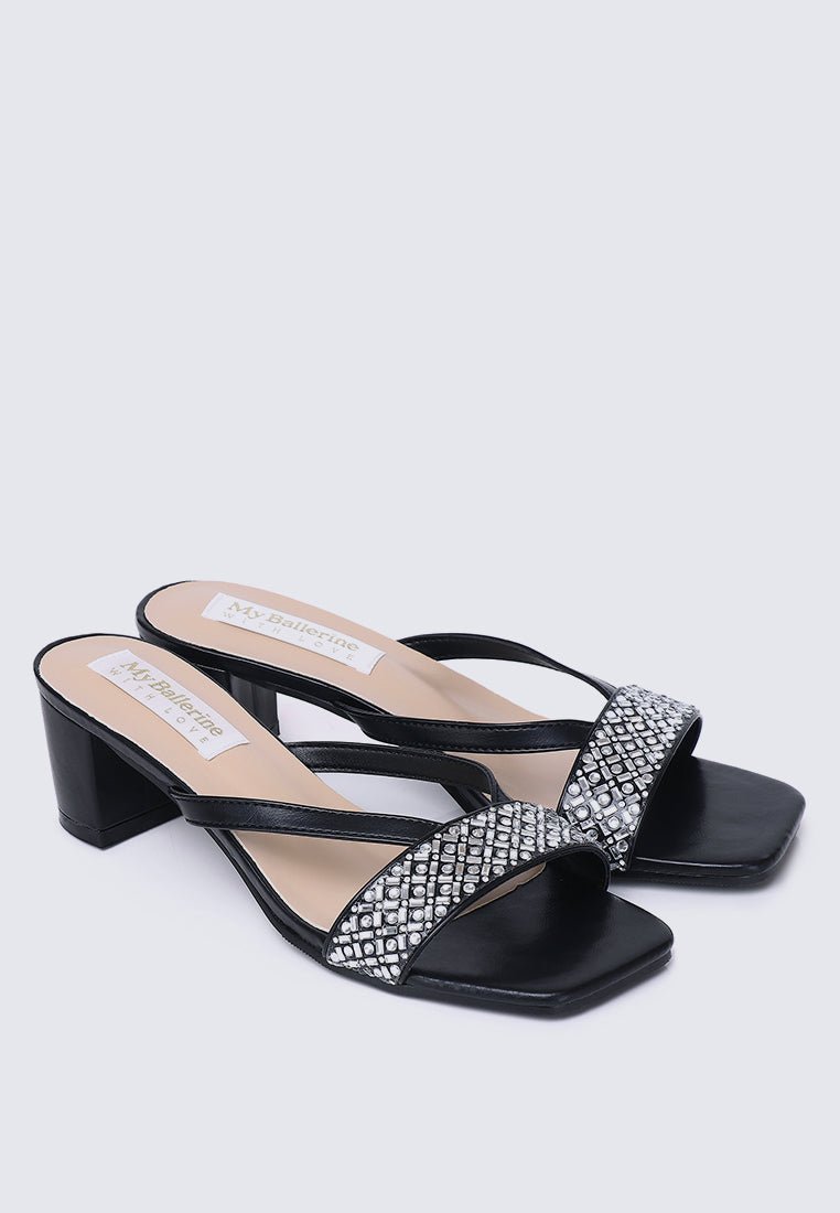 Zofi Comfy Heels In BlackHeels - myballerine