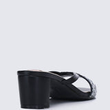 Zofi Comfy Heels In BlackHeels - myballerine