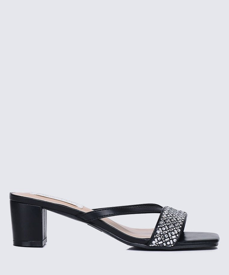 Zofi Comfy Heels In BlackShoes - myballerine
