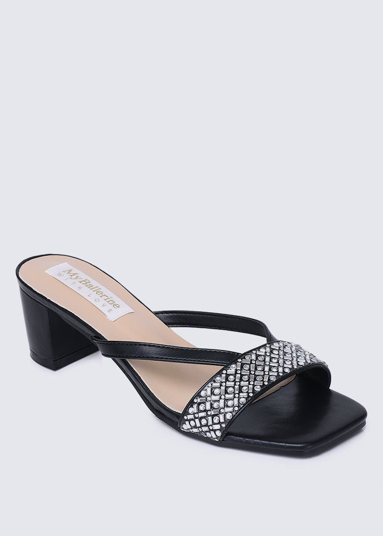 Zofi Comfy Heels In BlackShoes - myballerine