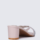 Zofi Comfy Heels In Nude PinkHeels - myballerine