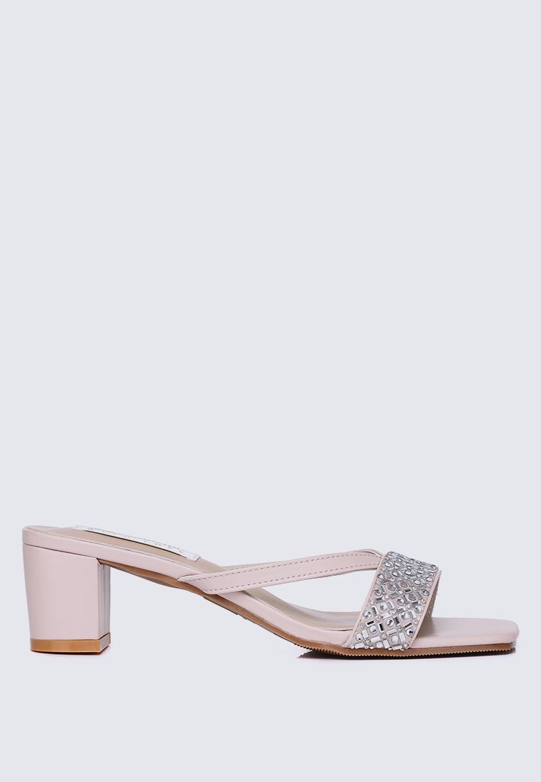 Zofi Comfy Heels In Nude PinkHeels - myballerine
