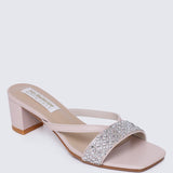 Zofi Comfy Heels In Nude PinkShoes - myballerine