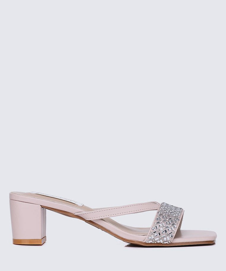 Zofi Comfy Heels In Nude PinkShoes - myballerine