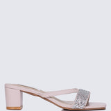Zofi Comfy Heels In Nude PinkShoes - myballerine