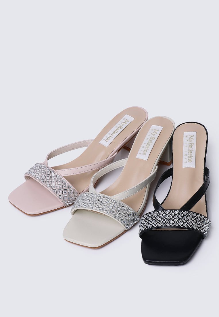 Zofi Comfy Heels In Nude PinkShoes - myballerine
