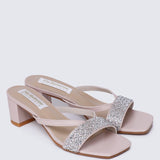 Zofi Comfy Heels In Nude PinkShoes - myballerine