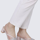 Zofi Comfy Heels In Nude PinkShoes - myballerine