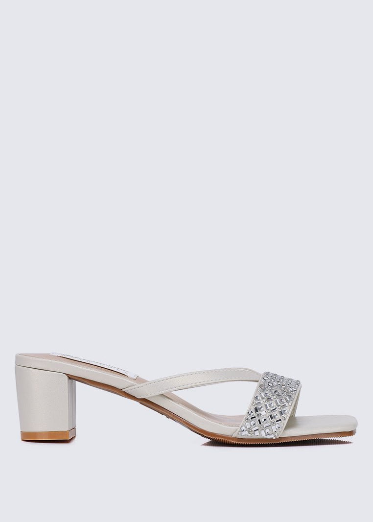 Zofi Comfy Heels In PearlShoes - myballerine