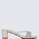 Zofi Comfy Heels In PearlShoes - myballerine