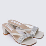 Zofi Comfy Heels In PearlShoes - myballerine
