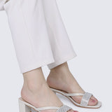 Zofi Comfy Heels In PearlShoes - myballerine