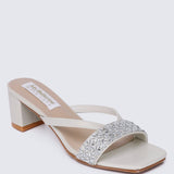Zofi Comfy Heels In PearlShoes - myballerine