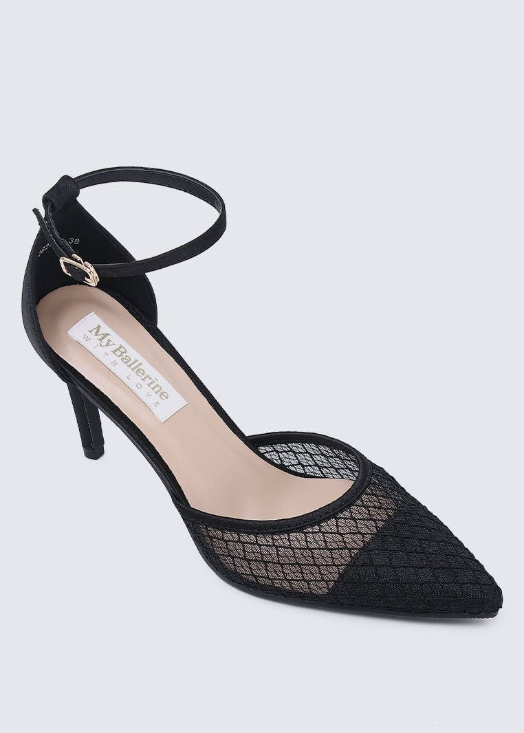 Zuri Comfy Heels In BlackShoes - myballerine