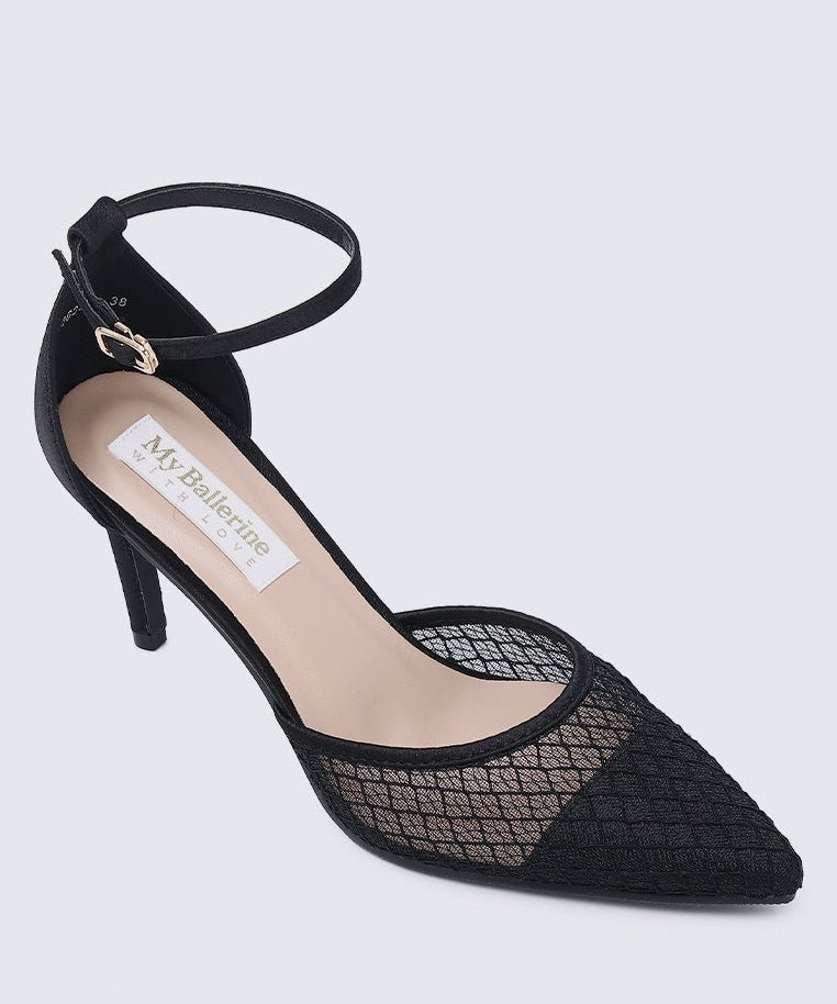 Zuri Comfy Heels In BlackShoes - myballerine
