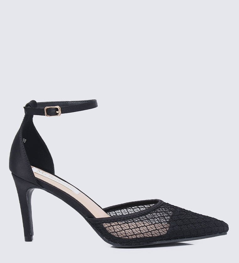 Zuri Comfy Heels In BlackShoes - myballerine