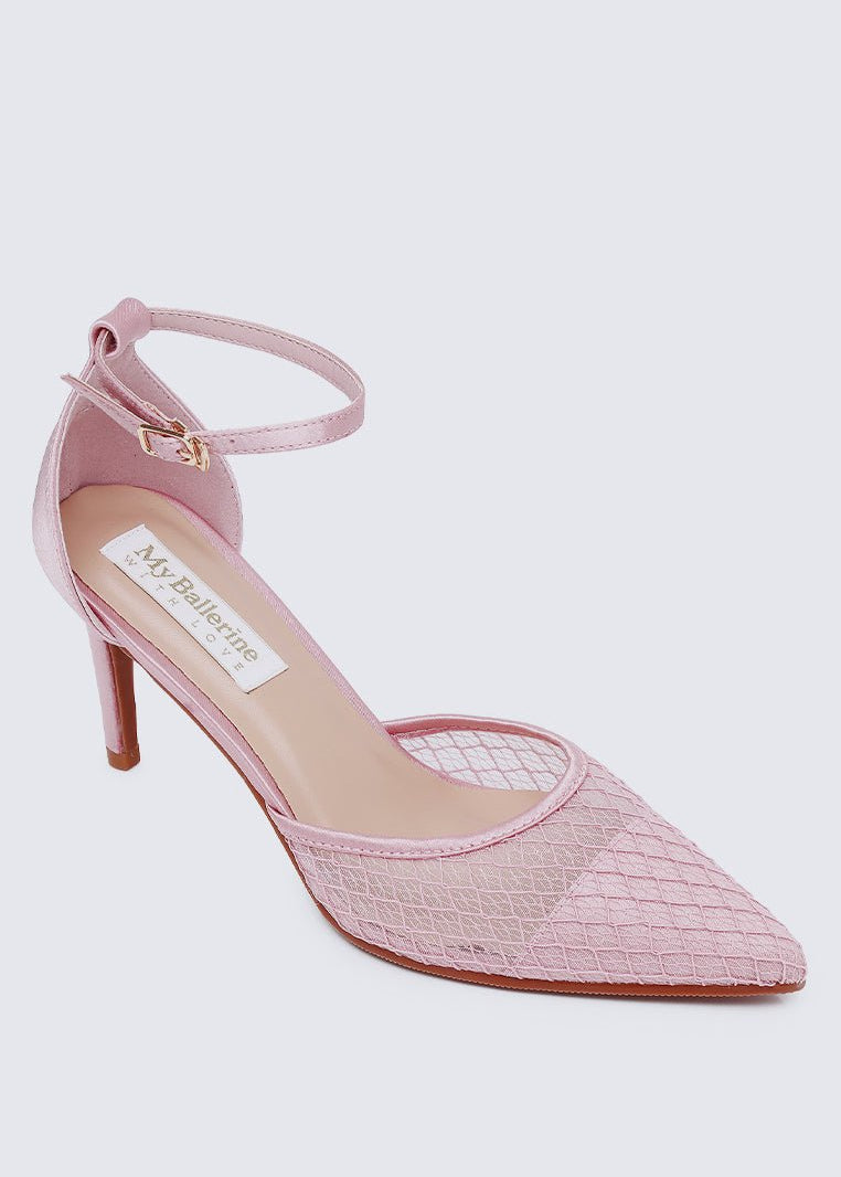 Zuri Comfy Heels In Dusty PinkShoes - myballerine