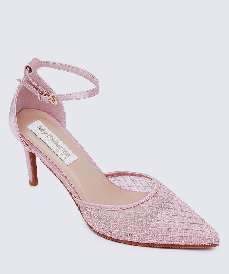 Zuri Comfy Heels In Dusty PinkShoes - myballerine